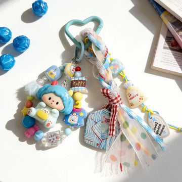 DIY Handmade Bean Charm | Beaded Phone Strap | Phone Chain