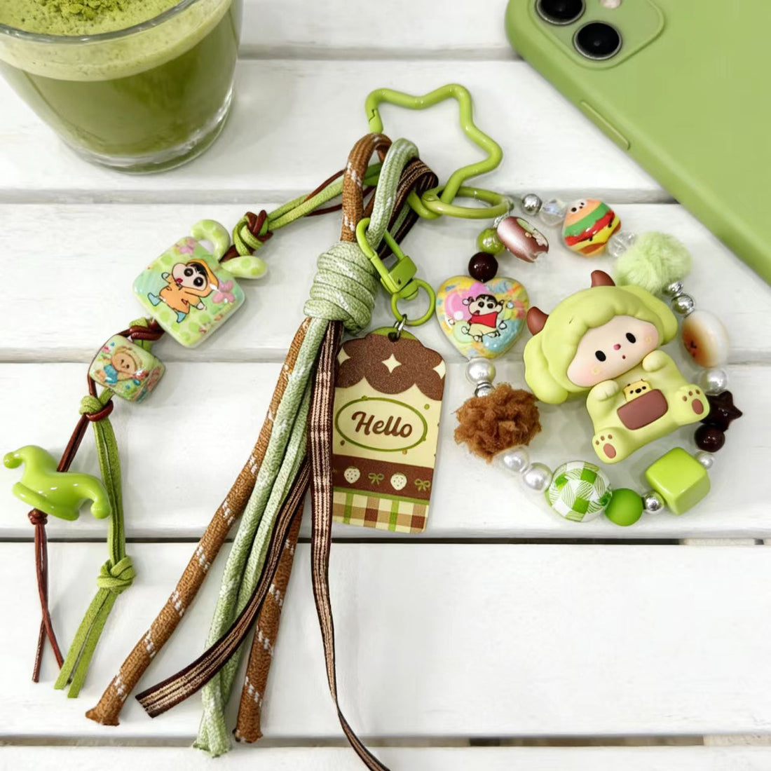 DIY Handmade Bean Charm | Beaded Phone Strap | Phone Chain