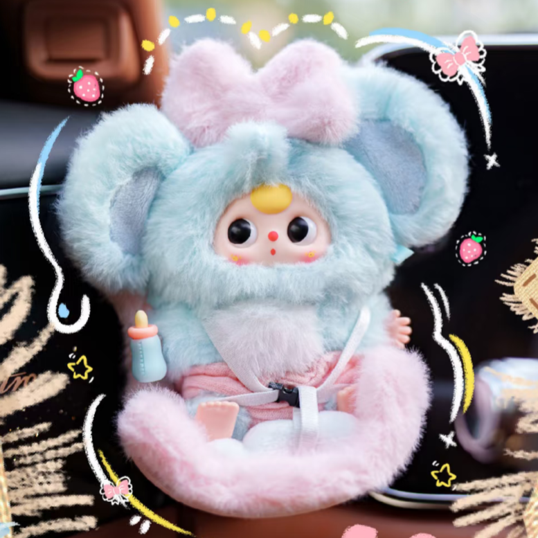 Baby Three Vehicle Mounted Baby Plush Series Blind Box