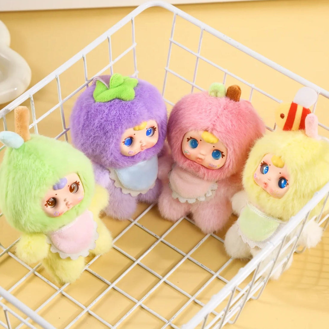 MM Milk Candy Cololful Fruit Plush Pendant Keychain Series Blind Box
