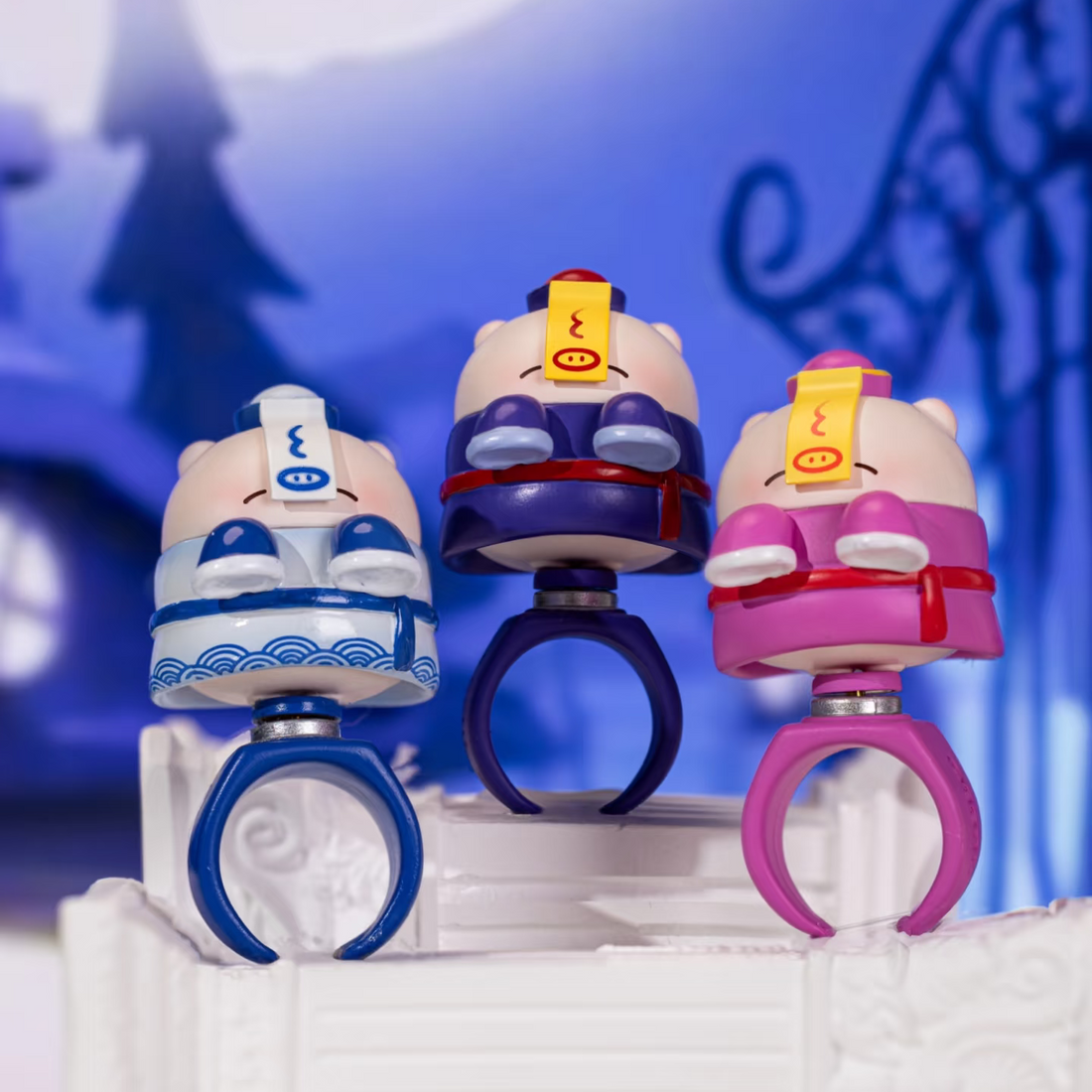 TIAN BAO Piggy Starry Waltz Rotating Ring Series Plush Blind Box