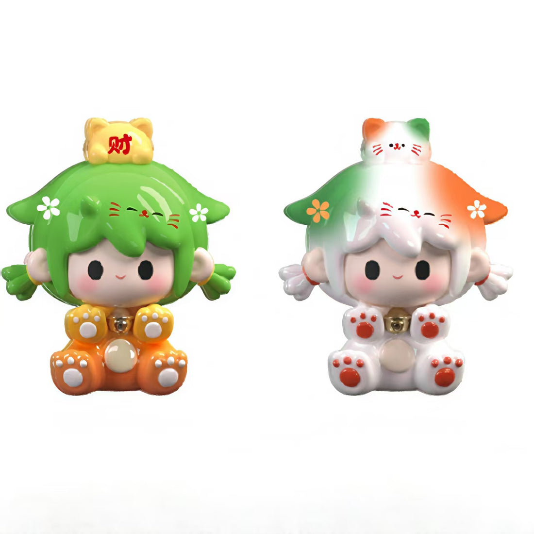 UUTOY Lucky Cat Mini Figure Hanging Card