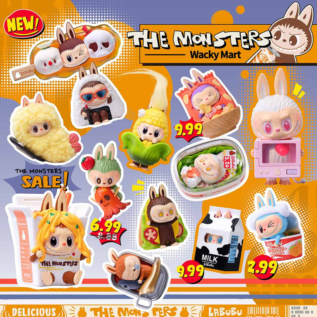 THE MONSTERS Wacky Mart Series Blind Box