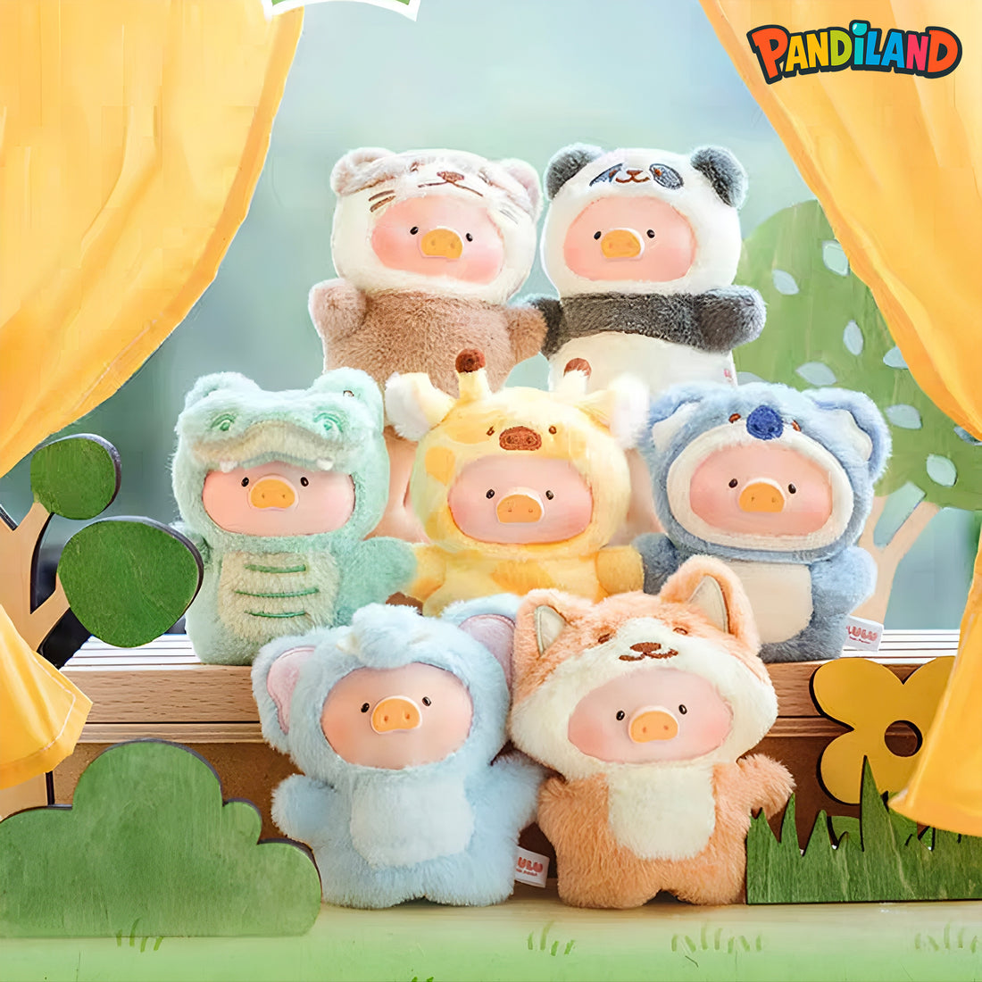 LULU THE PIGGY Animal Party Puppet Show Plush Series Blind Box