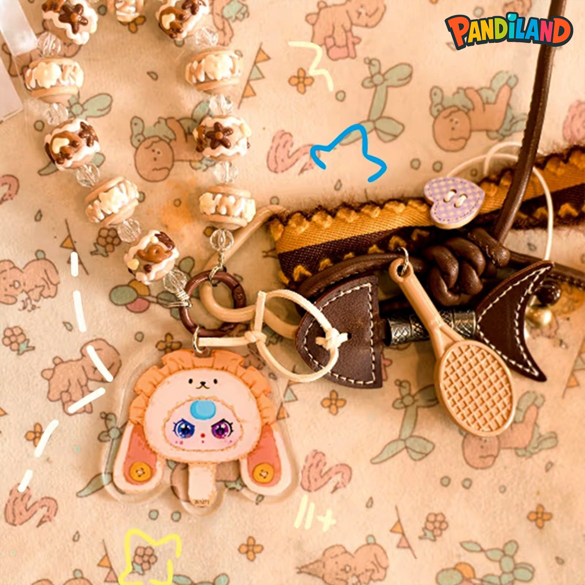 Baby Three Love Chain Time Keychain Series Blind Box