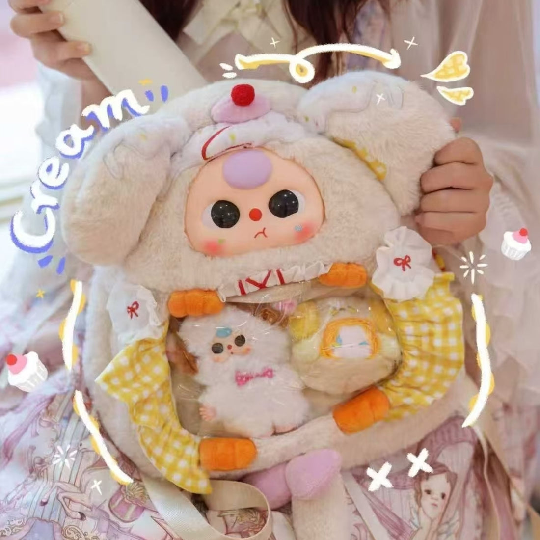 Baby Three 400% Itabag Backpack Plush Series Blind Box
